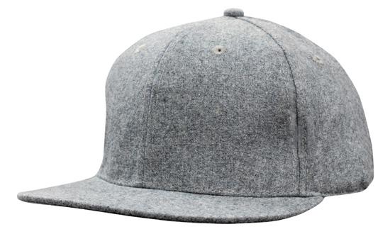 Headwear - Grey Marle Flannel with Snap Back Pro Styling -4135
