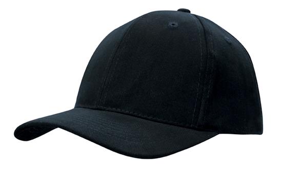 Headwear-Brush Heavy Cotton Cap with snap back-4141