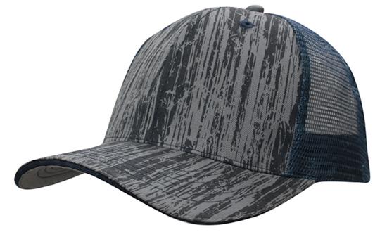 Headwear - Wood Printed With Mesh Back - 4144