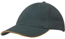 Headwear Brushed Heavy Cotton with Sandwich Trim-4210