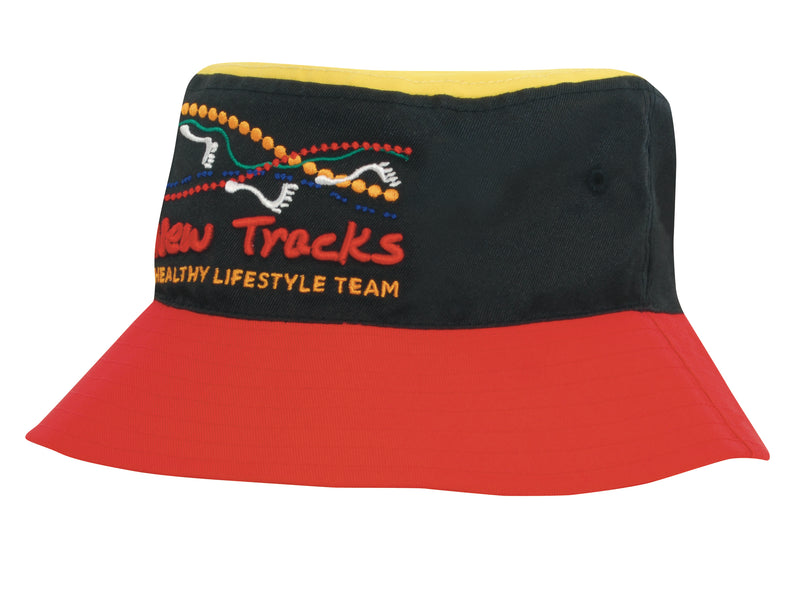 Headwear Breathable Poly Twill Multicoloured Bucket Hat - 4220