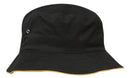 Headwear Brushed Sports Twill Bucket Hat-4223