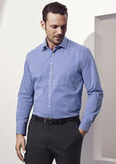Biz Corporate Mens Newport Long Sleeve Shirt 42520 - Star Uniforms Australia