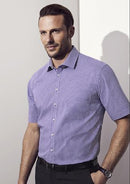 Biz Corporate Mens Newport Short Sleeve Shirt 42522 - Star Uniforms Australia