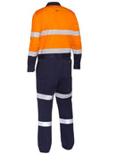 Bisley Taped Hi Vis Work Coverall With Waist Zip Opening -BC6066T