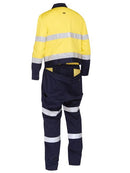 Bisley Taped Hi Vis Work Coverall With Waist Zip Opening -BC6066T