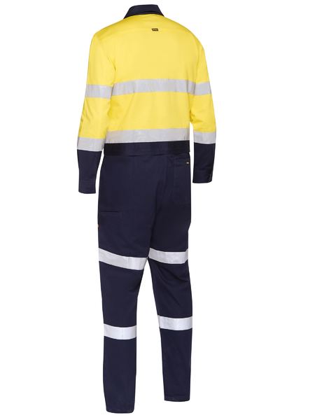 Bisley Taped Hi Vis Work Coverall With Waist Zip Opening -BC6066T