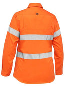 Bisley Women's Taped Hi Vis Cool Lightweight Drill Shirt -BL6897