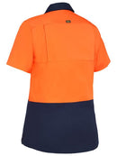 Bisley-Women's Cool Lightweight Hi Vis Drill Shirt-BL1895