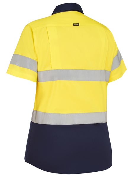 Bisley-Women's Taped Hi Vis Cool Lightweight Drill Shirt-BL1896