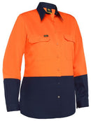 Bisley-Women's Cool Lightweight Hi Vis Drill Shirt-BL6895