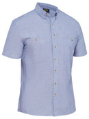 Bisley Mens Short Sleeve Chambray Shirt-BS1407