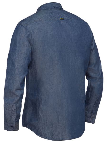 Bisley Mens Long Sleeve Denim Work Shirt-BS6602
