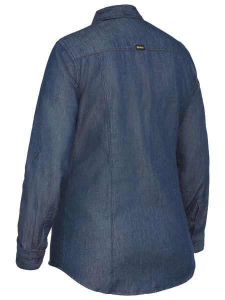 Bisley-Womens Long Sleeve Denim Work Shirt-BL6602