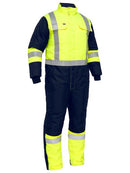 Bisley-X Taped Two Tone Hi Vis Freezer Coverall-BC6453T