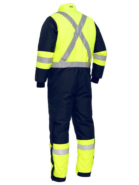 Bisley-X Taped Two Tone Hi Vis Freezer Coverall-BC6453T