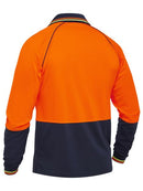 Bisley-Two Tone Hi Vis Long Sleeve Polo-BK6440