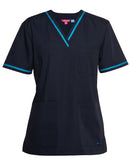 JB's Wear Ladies Contrast Scrubs Top 4SCT1 NOTE: PLEASE CALL US AND CHECK STOCK BEFORE PURCHASE - Star Uniforms Australia