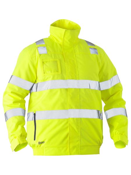 Bisley - Taped Hi Vis Wet Weather Bomber Jacket - BJ6770T