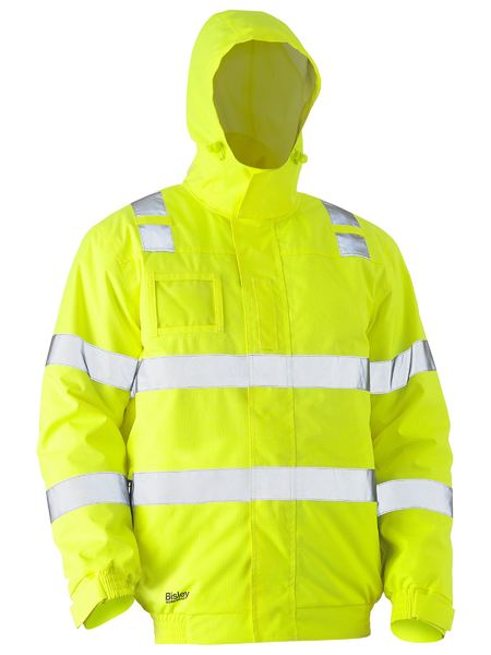 Bisley - Taped Hi Vis Wet Weather Bomber Jacket - BJ6770T