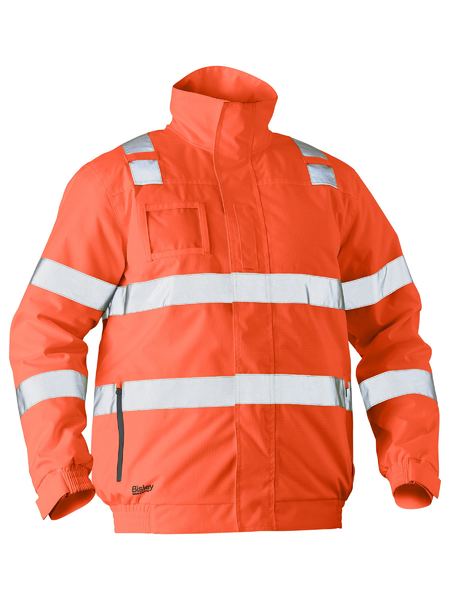 Bisley - Taped Hi Vis Wet Weather Bomber Jacket - BJ6770T