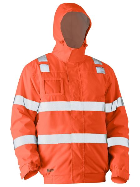 Bisley - Taped Hi Vis Wet Weather Bomber Jacket - BJ6770T