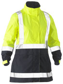 Bisley - Women's Taped Two Tone Hi Vis Rain Jacket - BJL6966T