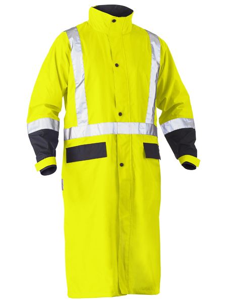 Bisley - Taped Hi Vis Long Rain Coat - BJ6961T