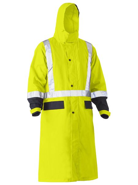 Bisley - Taped Hi Vis Long Rain Coat - BJ6961T