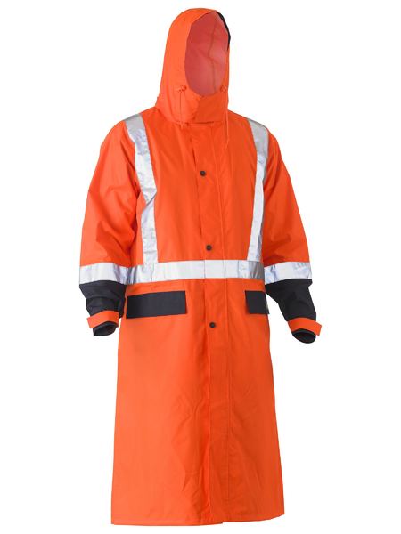 Bisley - Taped Hi Vis Long Rain Coat - BJ6961T