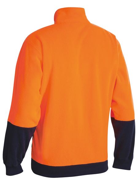 Bisley Hi Vis Polarfleece Zip Pullover-BK6889