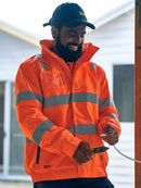 Bisley - Taped Hi Vis Wet Weather Bomber Jacket - BJ6770T