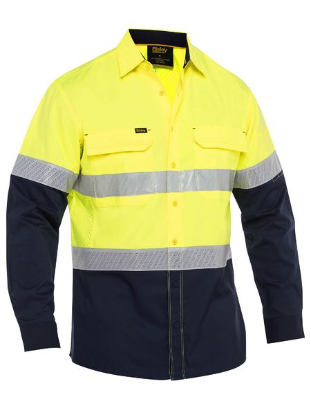 Bisley -X Airflow Hi Vis Taped Stretch Ripstop Shirt - BS6491T