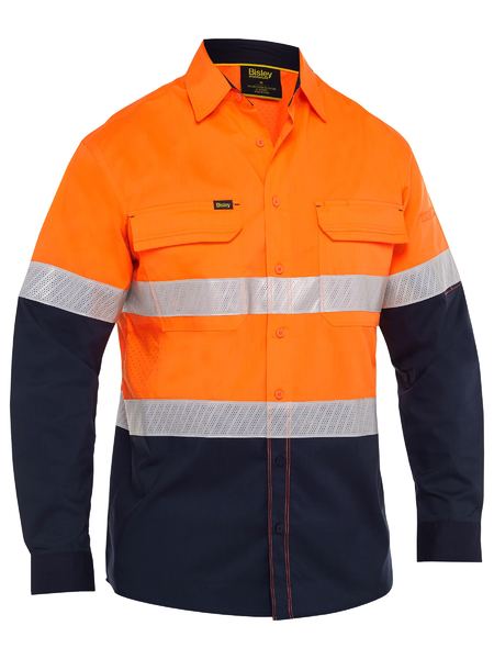 Bisley -X Airflow Hi Vis Taped Stretch Ripstop Shirt - BS6491T