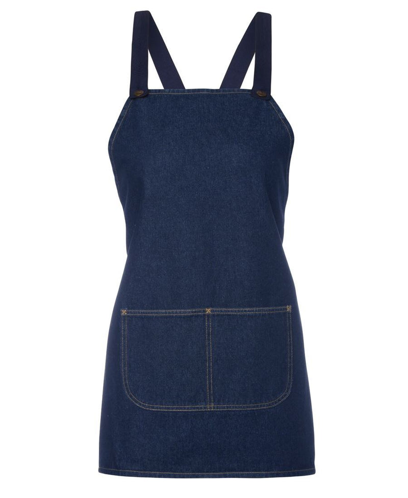 JB's Wear Cross Back 65x71 Bib Denim Apron (Without Strap) 5ACBB - Star Uniforms Australia