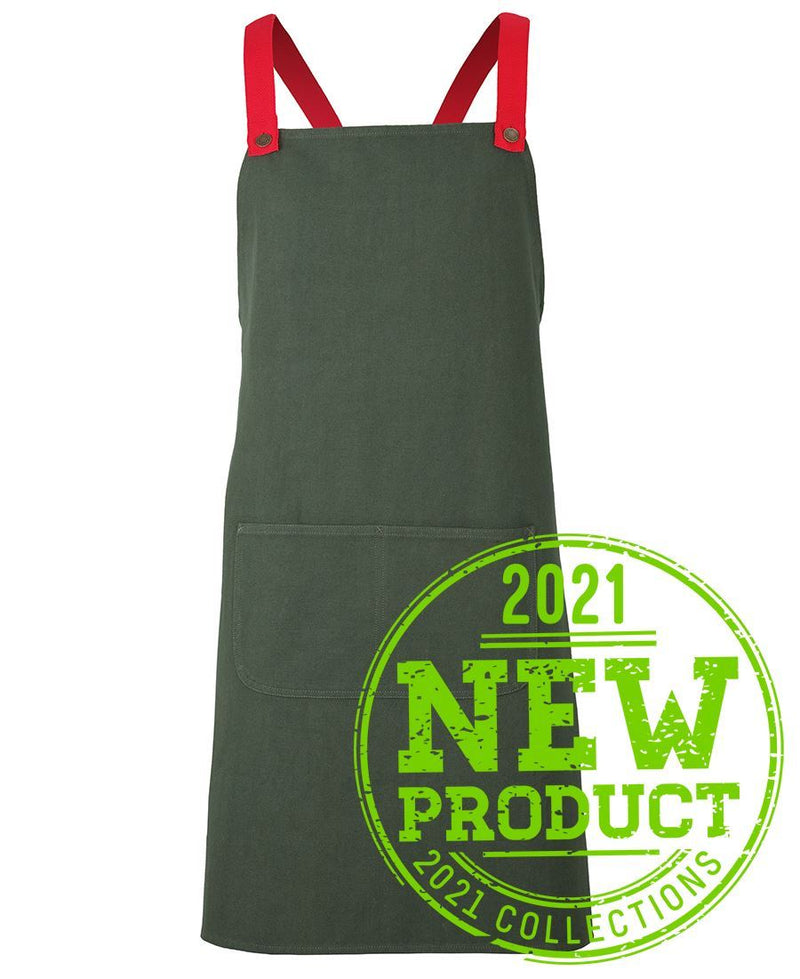 Jb's Wear Cross Back Canvas Apron (Without Straps) 5ACBC