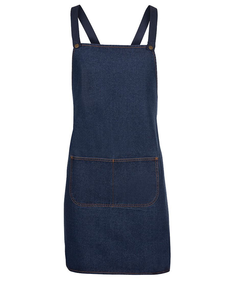 Jb's Wear Cross Back Denim Apron (Without Straps) 5ACBD - Star Uniforms Australia