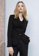 Biz Corporates Women 2 Button Mid Length Jacket 60119 - Star Uniforms Australia