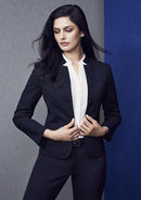 Biz Corporates Womens Short Jacket With Reverse Lapel  64013 - Star Uniforms Australia