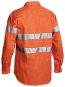 Bisley Hi Vis Drill L/S Shirt 3M Reflective Tape-BT6482