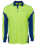 Jb'S Wear - Hi Vis L/S Arm Panel Polo - 6AP4L