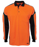 Jb'S Wear - Hi Vis L/S Arm Panel Polo - 6AP4L