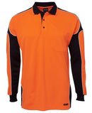 Jb'S Wear - Hi Vis L/S Arm Panel Polo - 6AP4L