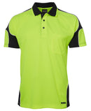 Jb's Wear - Hi Vis S/S Arm Panel Polo - 6AP4S