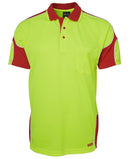 Jb's Wear - Hi Vis S/S Arm Panel Polo - 6AP4S