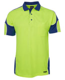 Jb's Wear - Hi Vis S/S Arm Panel Polo - 6AP4S