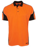 Jb's Wear - Hi Vis S/S Arm Panel Polo - 6AP4S
