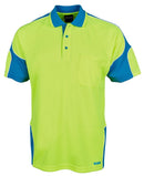 Jb's Wear - Hi Vis S/S Arm Panel Polo - 6AP4S