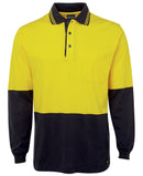JB's Wear HI VIS L/S COTTON POLO 6CPHL - Star Uniforms Australia