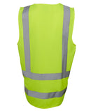 Jb's Wear - Hi Vis Zip Drop Tail H Pattern (D+N) Vest - 6DNDV